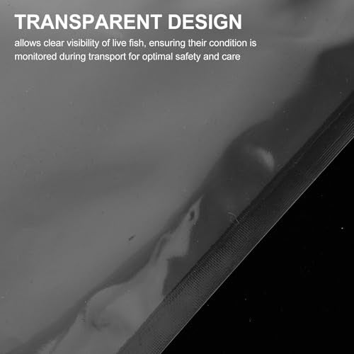 Luxshiny 100pcs 15x22cm Oxygen Filling Fish Transport Bags Leakproof Aquarium Live Fish Shipping Pouches Portable Sealable Tropical Fry Packing Containers