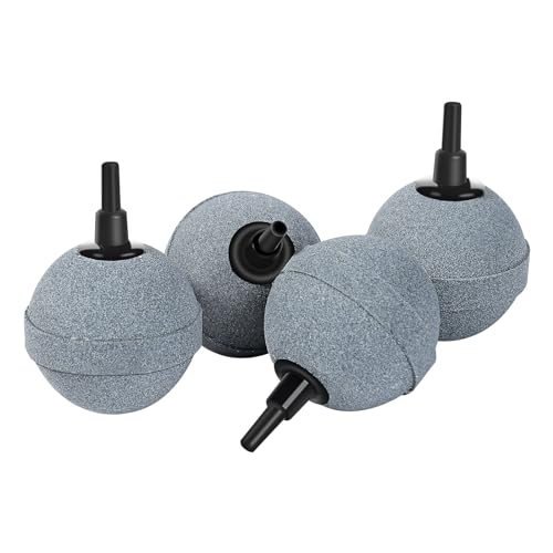 AQUANEAT Air Stones for Ponds 2 Inch, Long Lasting Aerator Oxygen Diffuser, Air Pump Accessories for Aquariums, Fish Tanks, Hydroponics and DWC Reservoirs 4 Pack