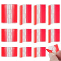 12 Pcs Acrylic Small Hinges, 3 Size Self-Adhesive Plastic Clear Transparent Hinges Continuous Piano Folding Latch Tools for Cabinet Crafts Furniture Display Stand Aquarium Lid (25*35, 30*35, 45*35mm)