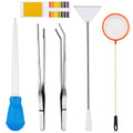 Fish Tank Cleaning Tools, 6 pcs Aquarium Cleaning Tools, Feeder Tools Kit, Aquarium Plants Cleaner, Algae Scraper for Glass Aquariums