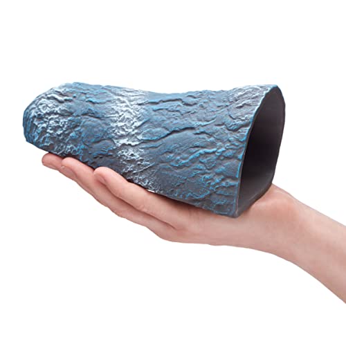 Plecoceramics Pleco Cave Cone Breeding Ceramic Decorations Fish Tank Aquarium (Blue) - color: Blue