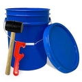 ePackageSupply 5 Gallon Plastic Bucket with Airtight Lid | Food Grade Bucket | BPA-Free | Heavy Duty 90 Mil All Purpose Pail | One 12" Rubber Mallet & One Lid Opener Included | 1 Pack - color: Blue, size: 1 Pack