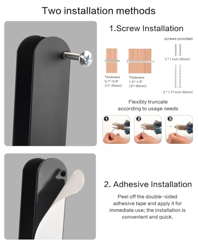 5 Pack Adhesive Cabinet Handles Stick On Drawer Pulls Black 4 Inch Long Modern Cupboard Handles Dresser Pulls Furniture Hardware No Drill Pull Handle - color: C-Matte Black, size: 4 Inch