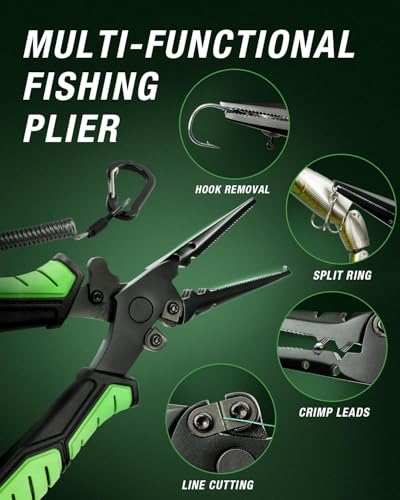 Ghosthorn Fishing Rod and Reel Combo Graphite Telescoping Fishing Pole Portable Travel Kit with Carrier Bag for Freshwater Saltwater - size: 8 ft, style: Full Kit With Fishing Tools
