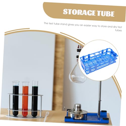 PRETYZOOM 21Holes Holder Rack Reusable Test Tube Organizer for Laboratory Stand for Secure Storage and Spill Prevention