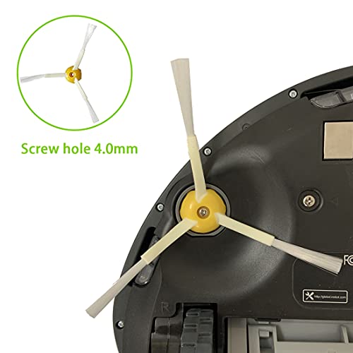 Rumba Replacement Parts for iRobot Roomba 610 620 650 675 677 692 671 694 691 Series Vacuum Cleaner Accessories Kit-Include 3 Side Brush,3 Filter,1 Front Caster Wheel,Bristle Brush and 3 Cleaning Tool