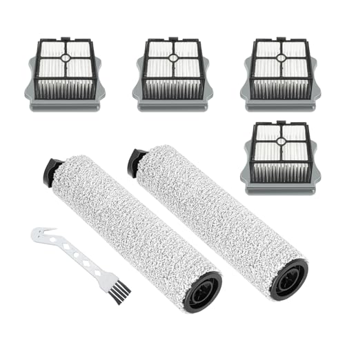 iFloor 3 / S3 Compatible with Tineco Floor One S3, iFLOOR 3 Breeze Complete, FLOOR ONE S3 Breeze Cordless Vacuum Cleaner Part Accessories, 2 Brush Rollers 4 Filters 1 Cleaning Tool Replacement
