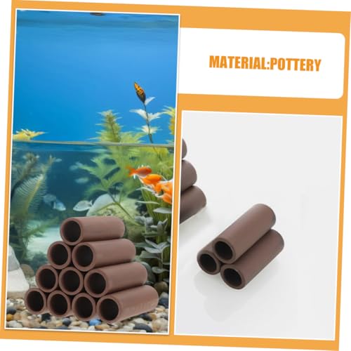 Kisangel 2pcs Aquarium Shrimp Breeding Shelter Durable Hideaway Cave for Fish Tank Attractive Shrimp Habitat Decor Easy Install Spawning Tube for Optimal Breeding Environment