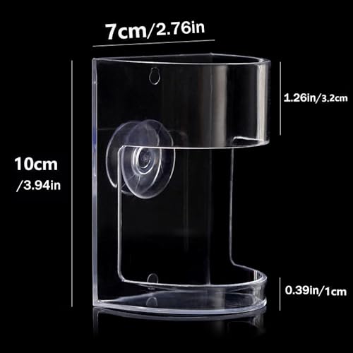 Fish Feeder Oval Back Flat Automatic Feeders Reduced Filter Clogging Tank Suitable for All Kinds of Food Tank Accessories - color: ellipses