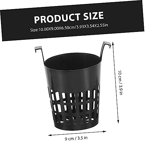 SUPVOX Hydroponic Planting Basket 6-Pack Plastic Slotted Net Cups for Aquatic Plants Fish Tank Hanging Planters Garden Balcony Decoration 3.93X3.54X2.55In