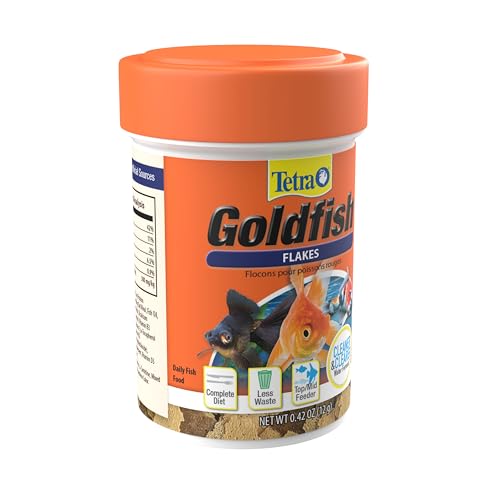 Tetra Goldfish Flakes, Nutritionally Balanced Diet For Aquarium Fish, Vitamin C Enriched Flakes, 0.42 oz - size: 0.42 Ounce (Pack of 1)