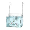 Transparent Aquarium Plant Hanging Rack - Acrylic Top-Mounted Plant Holder | Height Adjustable Double-Hook Hydroponic Planter | for Fish Tank Flower Pot, Aquarium Decorative Accessories - size: Single cell