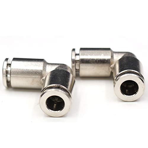 6mm Union Elbow Push to connect fittings Stainless Steel Tube Fittings Push Connectors,CEKER 6mm x 6mm Tube Quick Connect Fittings Air Line Fittings 2pack - size: 6 mm, style: ELBOW