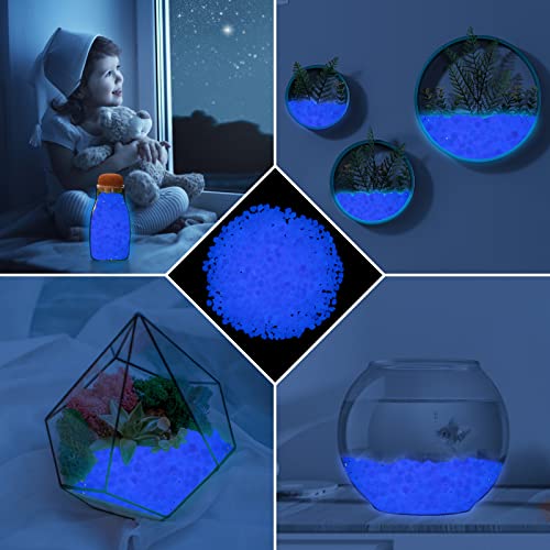 300pc Luminous Pebble Stones Glowing Rocks Luminous Stone for Garden Patio Aquarium Walkway Driveway(Pink) - size: 300, style: Pink