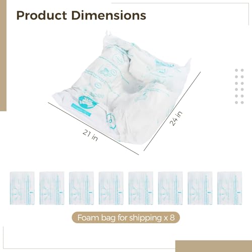 Foam Bags For Shipping 8 PCS 20×24 Inch, Handy Temperature-Activated Expanding Pouches, Instant Pack Quick Packaging - Protective Parcel Solution - color: 8 PCS, size: 24 × 20 inch