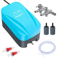 Pawfly Aquarium Air Pump 60 GPH Oxygen Pump for 20 to 60 Gallon Fish Tanks Buckets Quiet Aerator Pump Kit with Airline Tubing Control Lever Valve Air Stones and Check Valves - style: With Airline Tubing Control