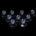 JJLFresheners 10Pcs Aquarium Suction Cup, Transparent Plastic Sucker with Clips Fish for Tank Pipe Hose Tube Holder Fish Tank Suction Cups Aquarium Air Pump Accessories (1.2in)