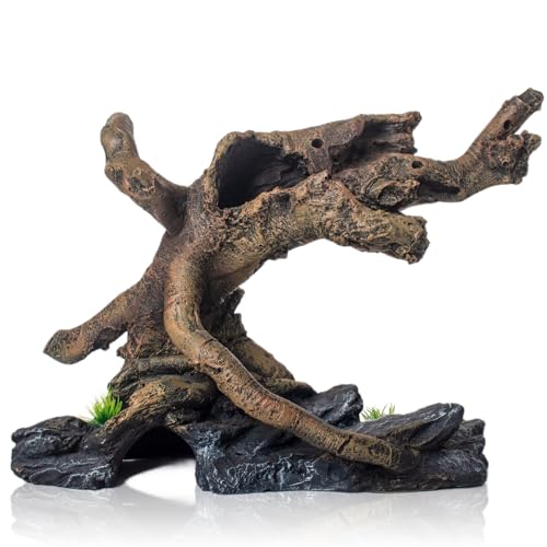 Fish Tank Decorations Aquarium Décor Resin Artificial Tree Trunk Root (D) - color: D