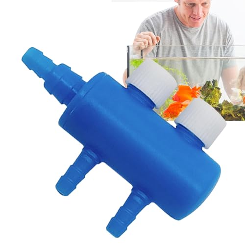 Aquarium Air Tubing Valves – Air Pump Splitter Control, Adjustable Lever Distributor | Airline Tube Connectors Fittings For Fish Tank Bubblers, Aquatic Systems, Airs Flow Management And Oxygen Supply - color: 2 heads
