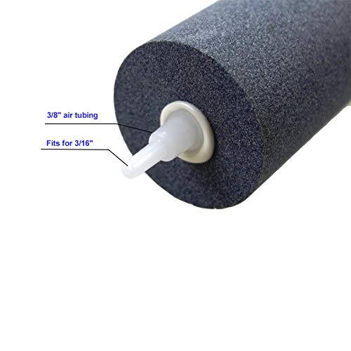 AQUANEAT Aquarium Air Stones 6x2 inch 2 Pack, Large Airstone, Aerator Bubble Diffuser, Air Pump Accessories for Aquariums, Hydroponic, Ponds and Fish Tanks - size: 6 inch 2 pcs
