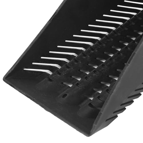 Plastic Gravel Scoop, Aquarium Sand Shovel with Slats for Filtering, Rounded Corner Tool for Tanks & Gardens, Black