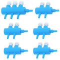 MY MIRONEY 5Pcs 2 Way Outlet Air Flow Distributor 1Pcs 3 Way Outlet Air Flow Control Valve Oxygen Splitter Air Pump Valve 4/8mm Pipe Tube Pump Distributor