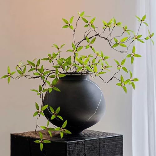 Melorca&Guilla Artificial Plants,2PCS 43.3" Green Faux Branches for Vase,Faux Greenery Stems Vase Branches Fake Plants Artificial Branches for Shop Garden Office Home Décor (2, Myrtus communis) - color: Myrtus Communis