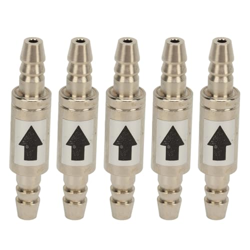5Pcs 1 Way Check Valve Stainless Steel CO2 Check Valve for Fish Aquarium Zone Generators