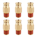 6PCS DOT Quick Push to Connect Brass Air Brake Fitting, Kalolary Brass Straight DOT Line Fittings 1/4"OD×1/8"NPT Thread Air Brake Line Fittings, Air Suspension Kit, Air Hose Repair Kit - size: Straight 1/4"OD ×1/8"NPT