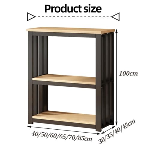 Fish Tank Stand, 3-Tier Aquarium Stand, Adjustable Plant Shelf, Cabinet for Fish Tank Accessories Storage, Terrarium Stands, Storage Shelf for Living Room Office Hotel Lobby(60*35*100cm) - size: 60*35*100cm