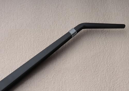 15 Inch Black Curved Aquarium Tweezers Stainless Steel Large with Carbonation Protection Coating Against Rust Long Reptiles Feeding Tongs for Aquatic Plants Lizards
