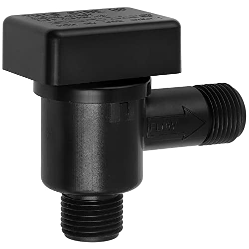 RV Vacuum Breaker Check Valve,Camper RV Black Tank Flush Check Valve,Replace Leak Vacuum Breaker on Black Tank System Loud Noise & Wet Floor,Camper Backflow Preventer Improve Freshwater 571-VAC-CHK-A - color: Black