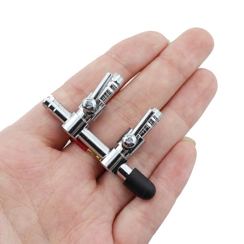 5PCS Aquarium Control Valve Fish Tank Air Valve Metal Stainless Steel Combination Valve Air Pump Air Flow Distributor 2 Ways Threaded Valve for Air Pump and Carbon Dioxide Equipment Split