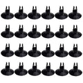 AQUANEAT Aquarium Suction Cups, for Fish Tank Airline Tubing, with Clips 1/4" Dia, 24pcs (Black) - color: Black