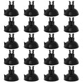 Pawfly Aquarium Suction Cup Clips for Standard 3/16" ID Airline Tubing Black Air Hose Holder Clamp Accessories for Fish Tank Aeration Setup, 20 Pack - color: Black