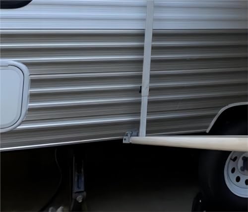Compatible 3104653.005 RV Camper Trailer Bottom Mounting Bracket for 8300 8500 9000 Awning Replacement Gray Lower (2 Gray Stands) - color: 2Grey【T】