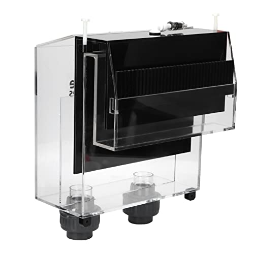 GOTOTOP Acrylic Hang-On Overflow Box for Aquariums - Self-Starting Siphon with Check Valve & Noise-Dampening Cover, Fish Tank Filter Accessory (120 Gallons Capacity)