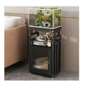 Fish Tank Stand, Freestanding Reptile Terrarium Stand, Metal Iron Shelf Fish Shelf with Non-Slid Mat for Living Room(Black,46X26X75CM) - color: Black, size: 46X26X75CM