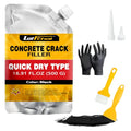 Asphalt Crack Sealant, Cement Crack Filler, High Elasticity Self Leveling Caulking Glue, Waterproof Concrete Repair for Driveways, Walkway, Patio, Joint, Indoor and Outdoor (1 Pack - 1.1LB) - style: 1 Pack - 1.1LB