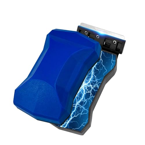 Magnetic Fish Tank Glass Cleaner, Dual-Blades Algae Scraper Glass Cleaner Scrubber with 2 Detachable Scrapers, Double Side Floating Magnetic Brush for 0.2-0.4 Inch Thick Glass Aquariums Tank, Size S