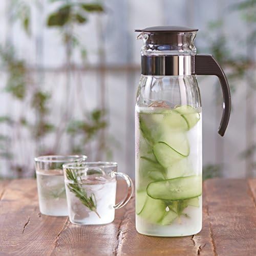 Hario Slim Water Jug, 1400ml, Grey - color: Gray