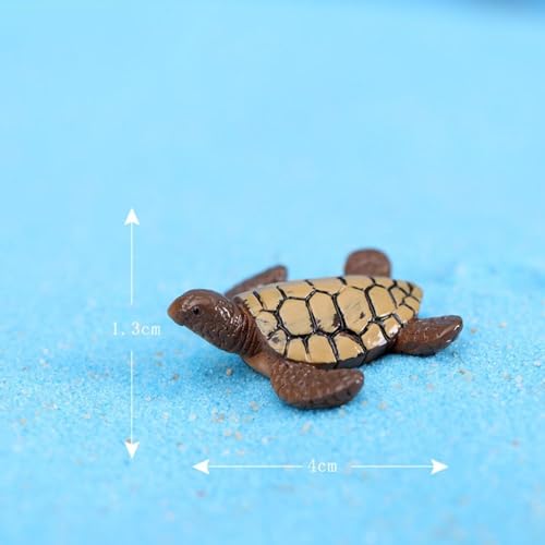 Mini Sea Turtle Model Resin Aquarium Fish Tank Ornaments Home Landscape Decoration Accessories