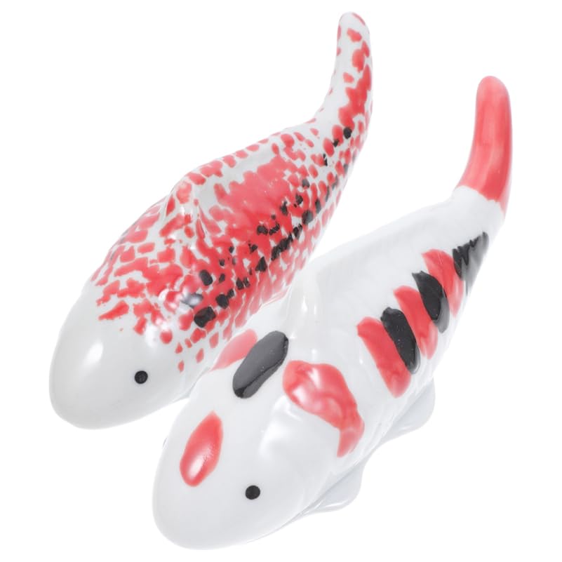 SUPVOX Floating Fish Aquarium Decor 2Pcs Realistic Goldfish Figurines for Fish Tank Pond Desktop Ornaments Indoor Outdoor Aquarium Floating Animal Figurine