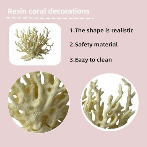 Fish Tank Decorations,Aquarium Corals Decoration, Aquarium Ornaments, Fish Tank Coral, Aquarium Corals Decoration, Fish Decorations for Aquarium (Yellow, Medium) - color: Yellow