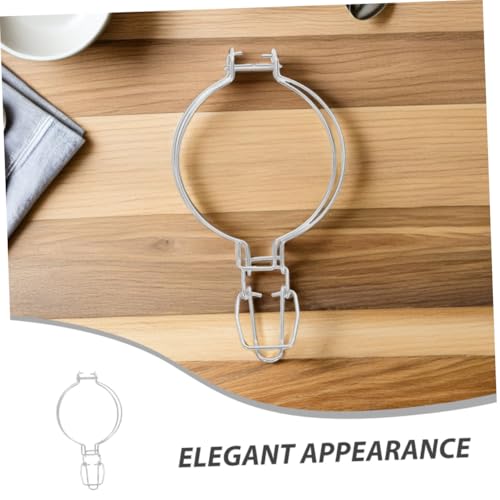 ABOOFAN 2pcs 93mm Stainless Steel Jar Lid Wire Clamps with Spring Buckle, Food-grade Glass Canister Sealing Clips for Kitchen Storage and Canning Supplies
