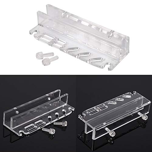 Fdit Acrylic Aquarium Fish Water Plant Scissor Scraper Spatula Maintenance Holder Storage Rack for Home Accessories