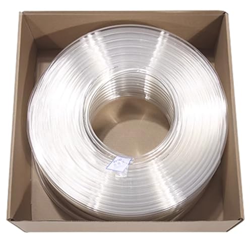 Pneumatic Tubing Air Line Pu Hose 10mm OD 6.5mm ID 100 Meters（328.08ft）Clarity AirTac US98A100065100MC - color: Clarity, size: 10mm OD 6.5mm ID 328Ft/100Meters