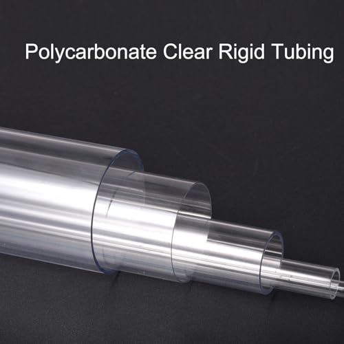 uxcell Polycarbonate Rigid Round Clear Tubing 5/16 Inch(8mm) ID x 0.4 Inch(11mm) OD x 1Ft(305mm) Length Plastic Tube - size: 8mm x 11mm x 305mm