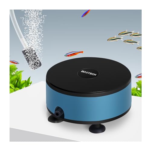 UPETTOOLS Mini Aquarium Air Pump, Quiet Fish Tank Oxygen Pump Portable USB Air Pump Aquarium Bubbler Kit with Air Stone and Airline Tubing for 1.5-7 Gallon Fish Tanks