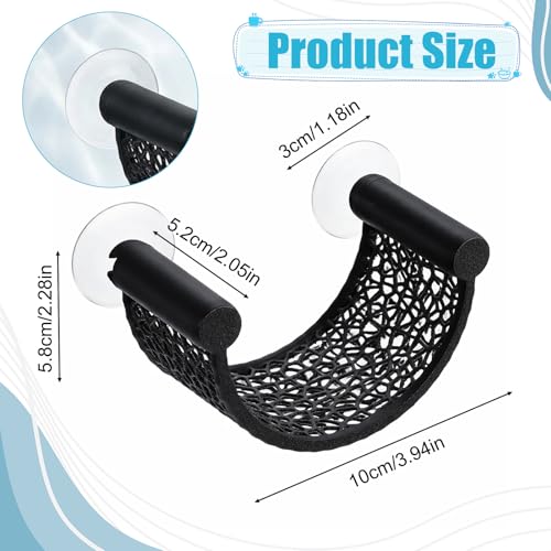 Betta Fish Hammock, Aquarium Floating Bed for Small Fish Minimalist Floating Rest Platform with Suction Cup Betta Hammock Fishes Tank Accessories for Shrimp Fishes Bettas(Black) - color: Black